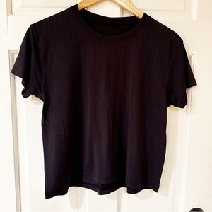 lululemon athletica Black Short Sleeve Performance Tee